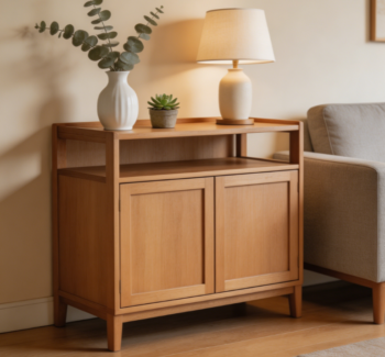 Two-Tier Living Room Side Cabinet